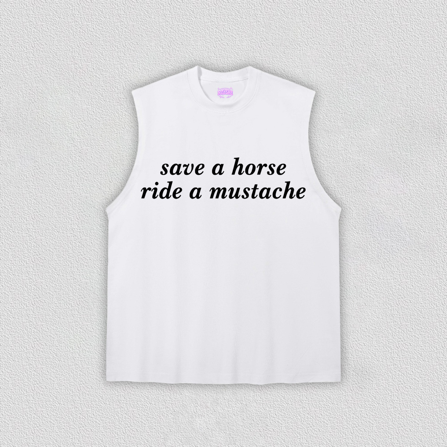 Ride A Mustache Y2K TEE