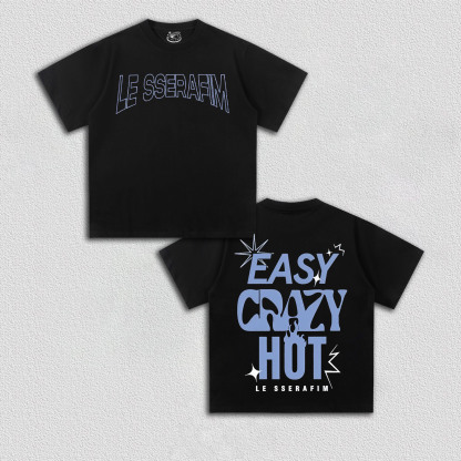 Le Sserafim North American Tour Easy Crazy Hot 2025 TEE