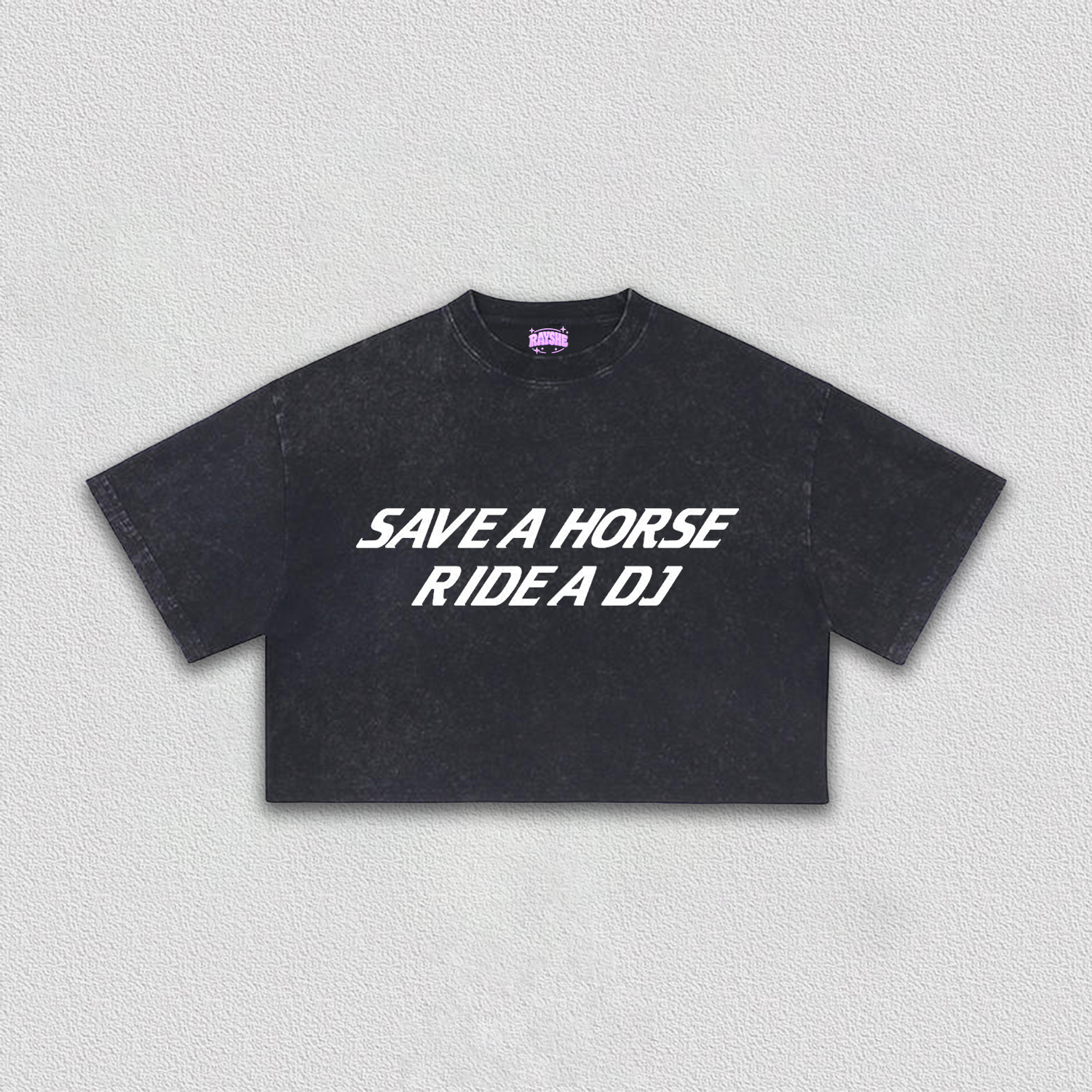 Ride A DJ Y2K Crop Tee