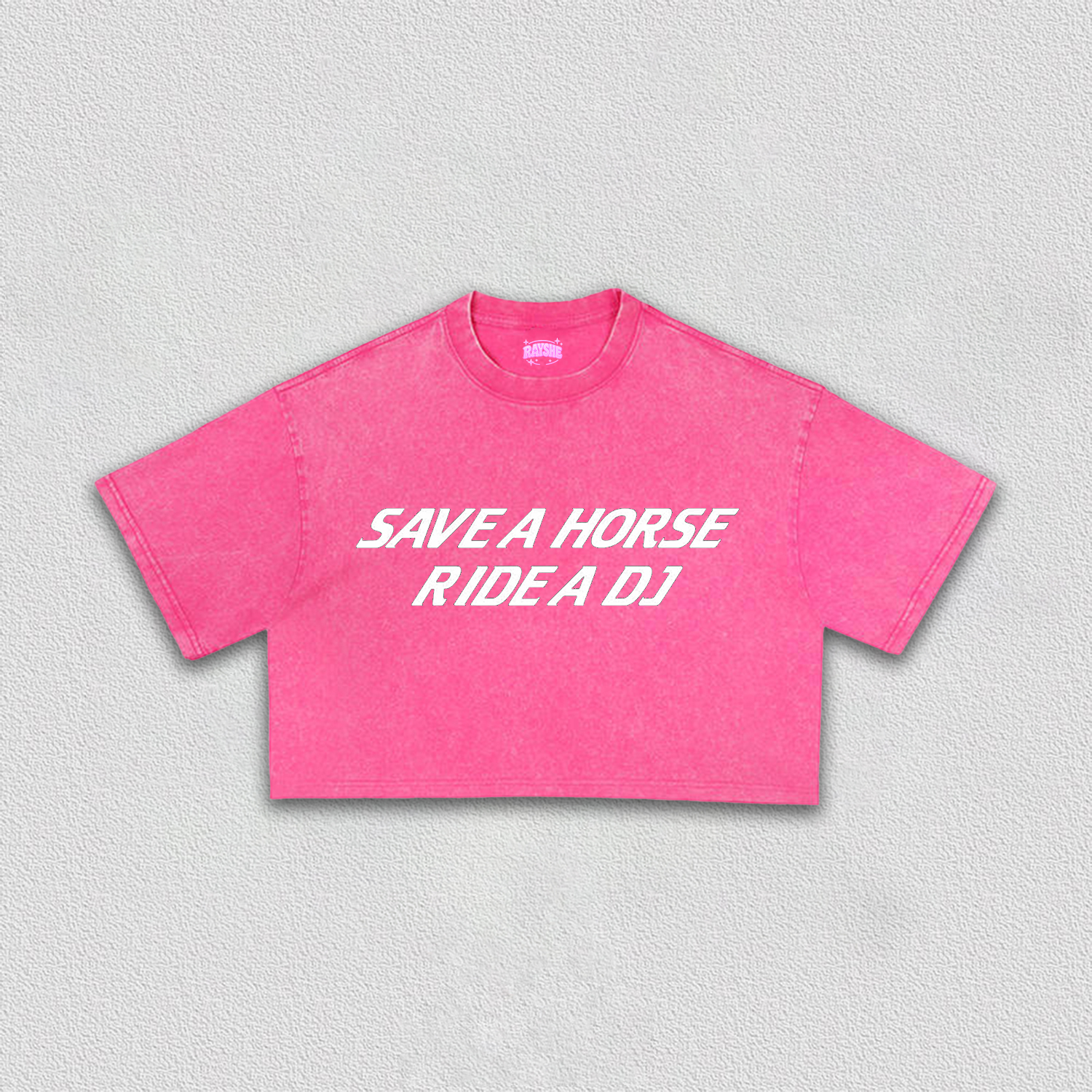 Ride A DJ Y2K Crop Tee