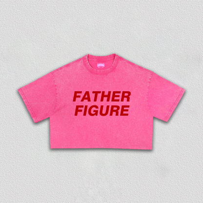 Father Figure Y2K Crop Tee
