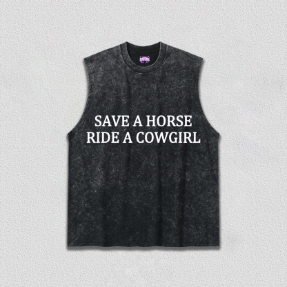 Save A Horse Ride A Cowgirl Y2K TEE