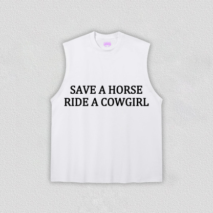Save A Horse Ride A Cowgirl Y2K TEE
