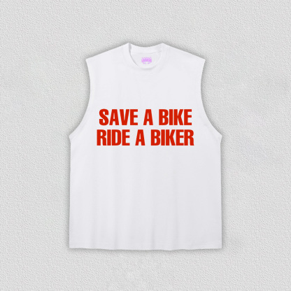 Save Bike Ride Biker Y2K TEE