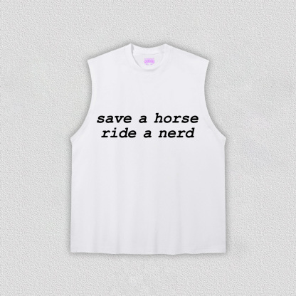 Save Horse Ride Nerd Y2K TEE