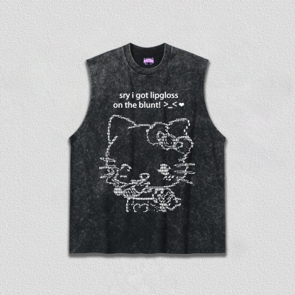 Sorry About Lipgloss Y2K TEE