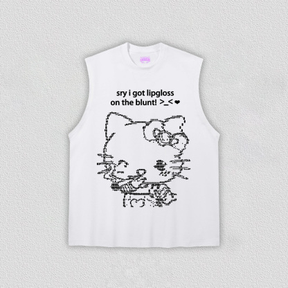 Sorry About Lipgloss Y2K TEE