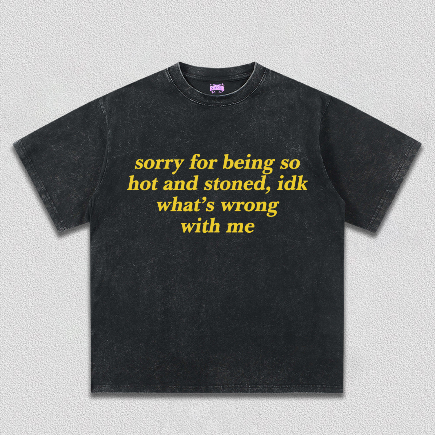 Sorry For Being Hot And Stoned Y2K TEE