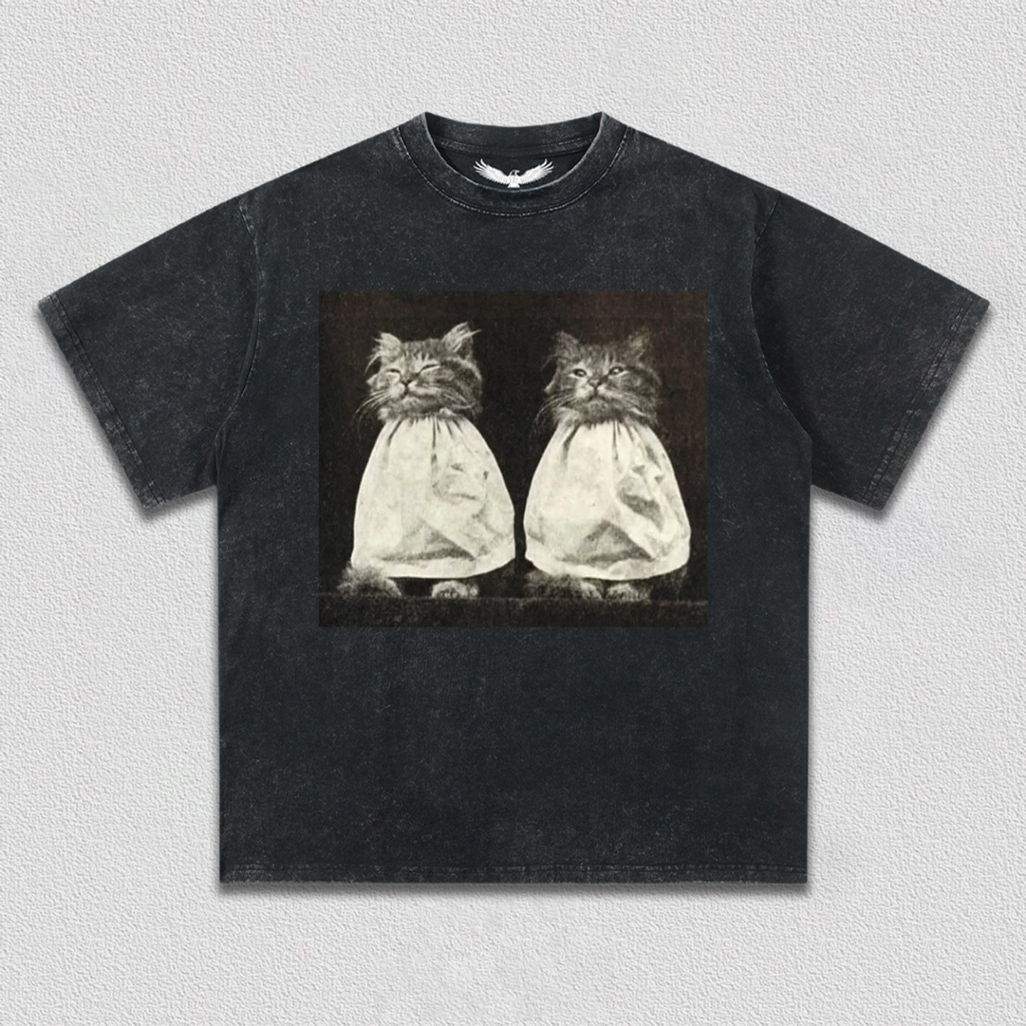 Vintage Quiet Moment of Twin Cats T-Shirt