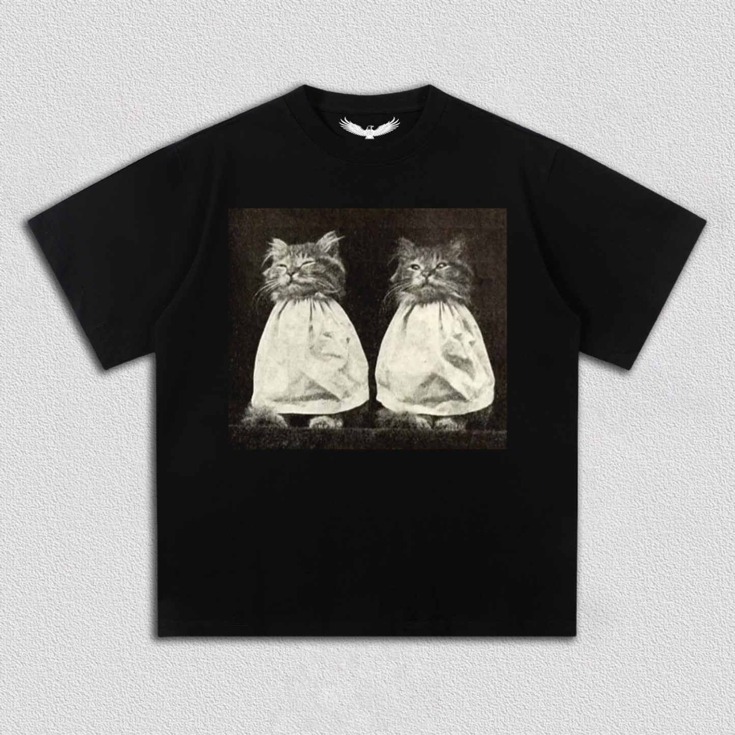 Vintage Quiet Moment of Twin Cats T-Shirt