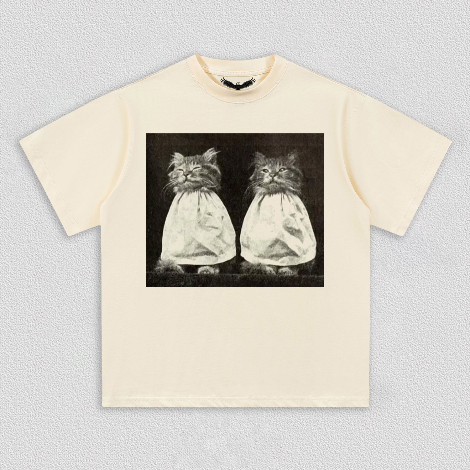 Vintage Quiet Moment of Twin Cats T-Shirt
