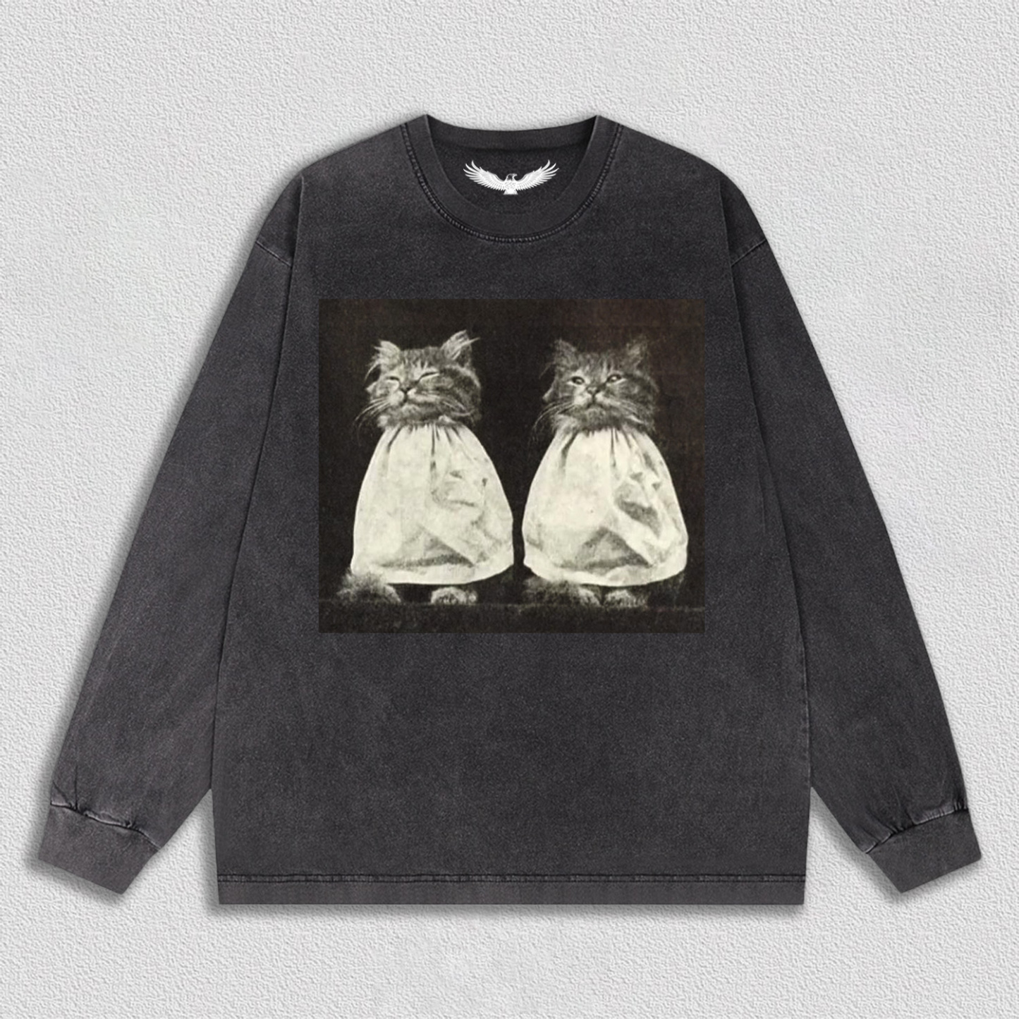 Vintage Quiet Moment of Twin Cats T-Shirt
