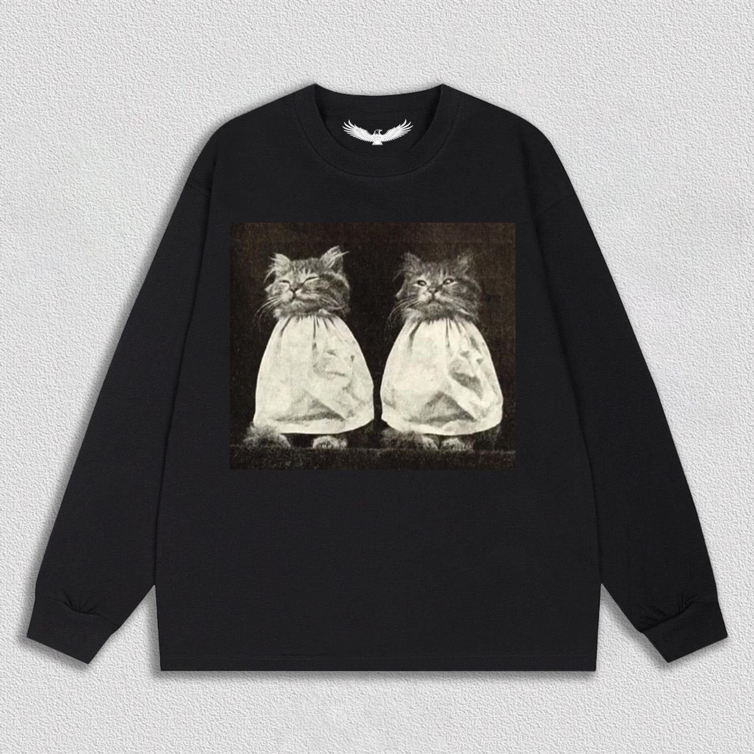 Vintage Quiet Moment of Twin Cats T-Shirt