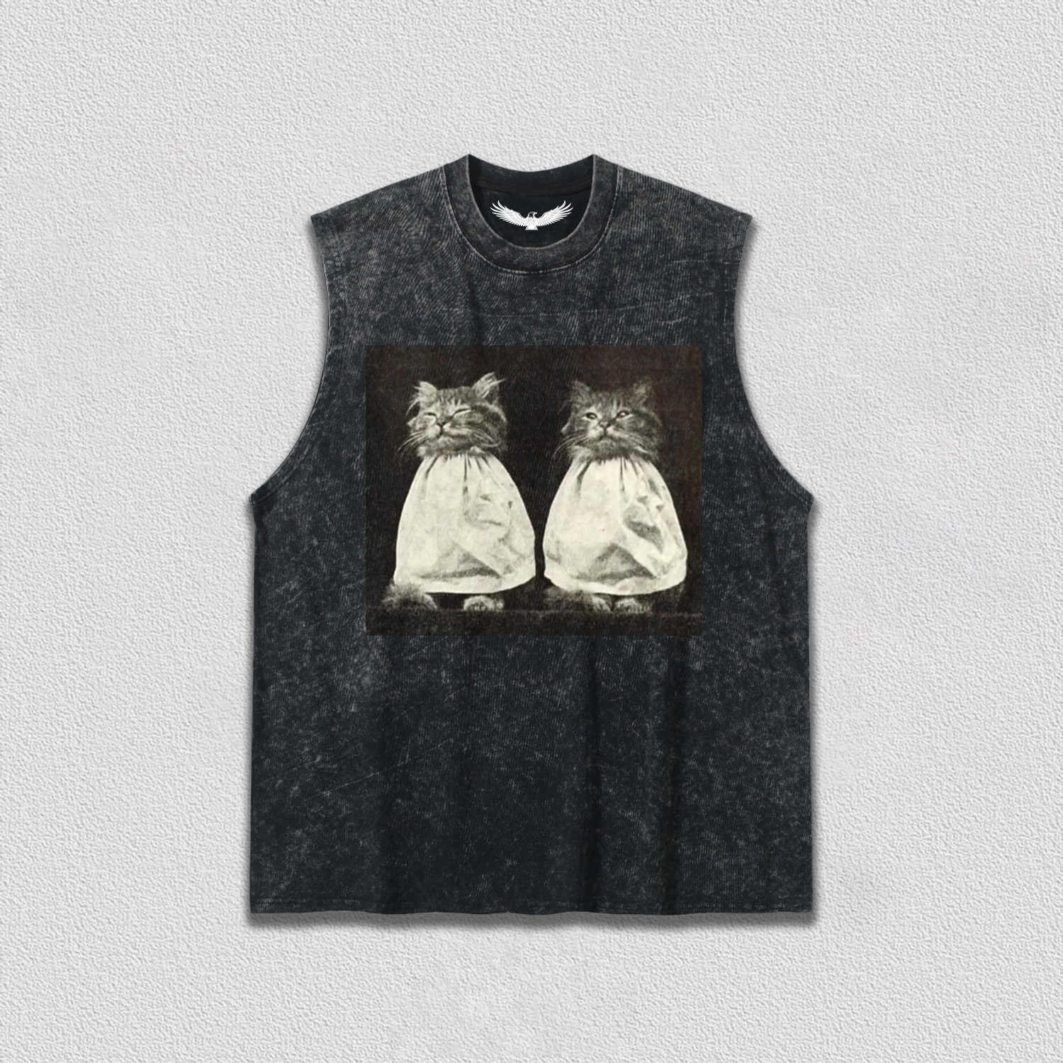 Vintage Quiet Moment of Twin Cats T-Shirt