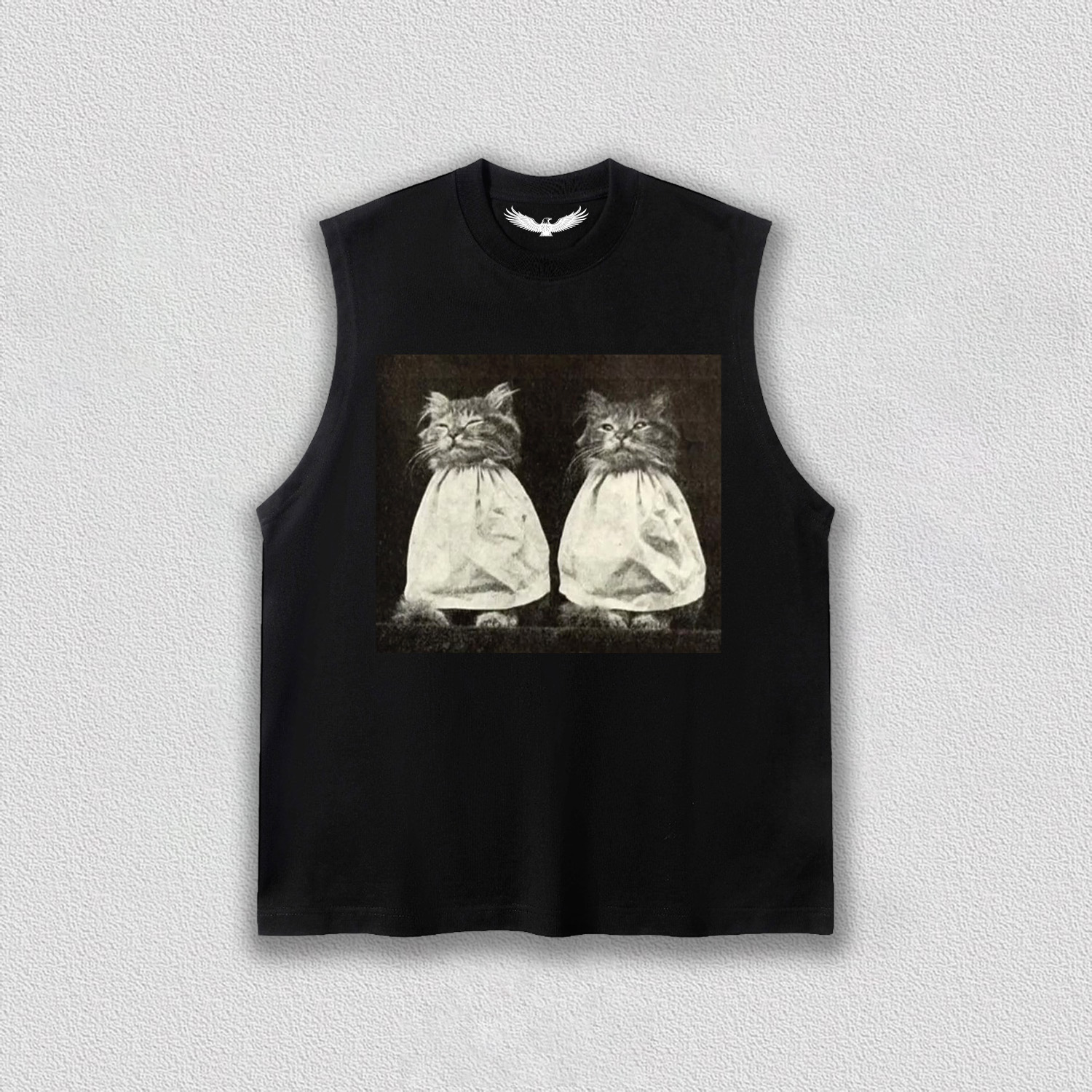 Vintage Quiet Moment of Twin Cats T-Shirt