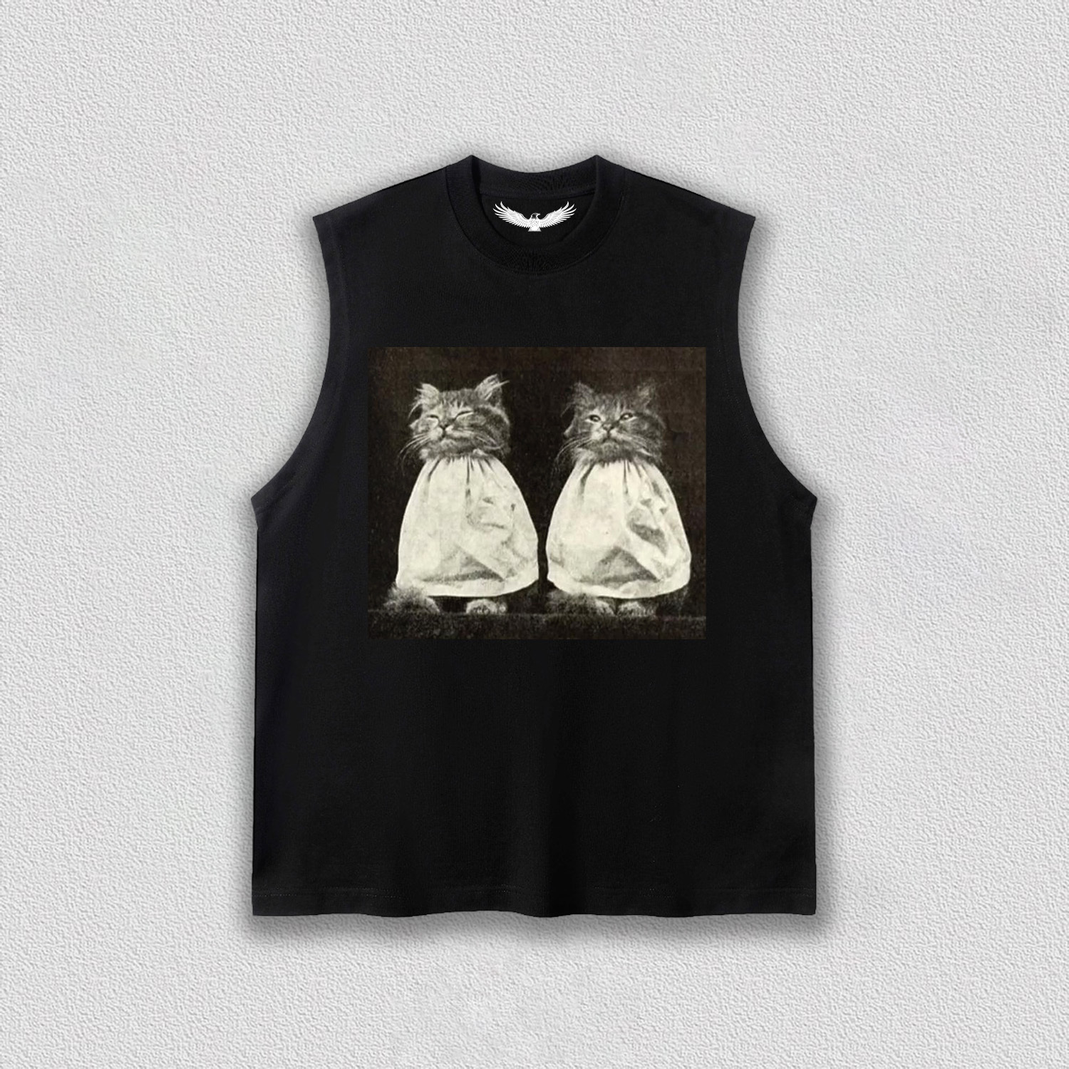 Vintage Quiet Moment of Twin Cats T-Shirt