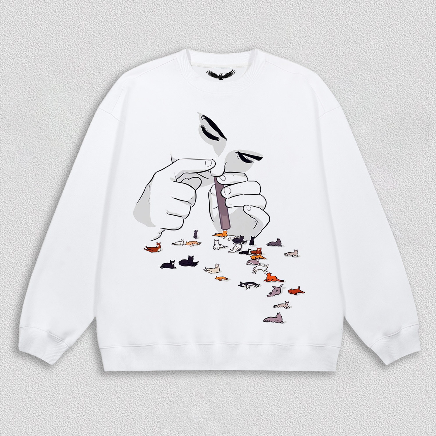 Cat Herd Flowing from Fingertips T-Shirt