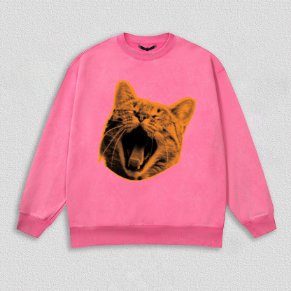 Yawning Orange Cat T-Shirt