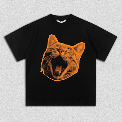Yawning Orange Cat T-Shirt