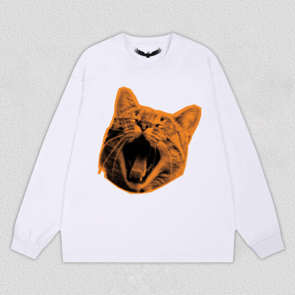 Yawning Orange Cat T-Shirt
