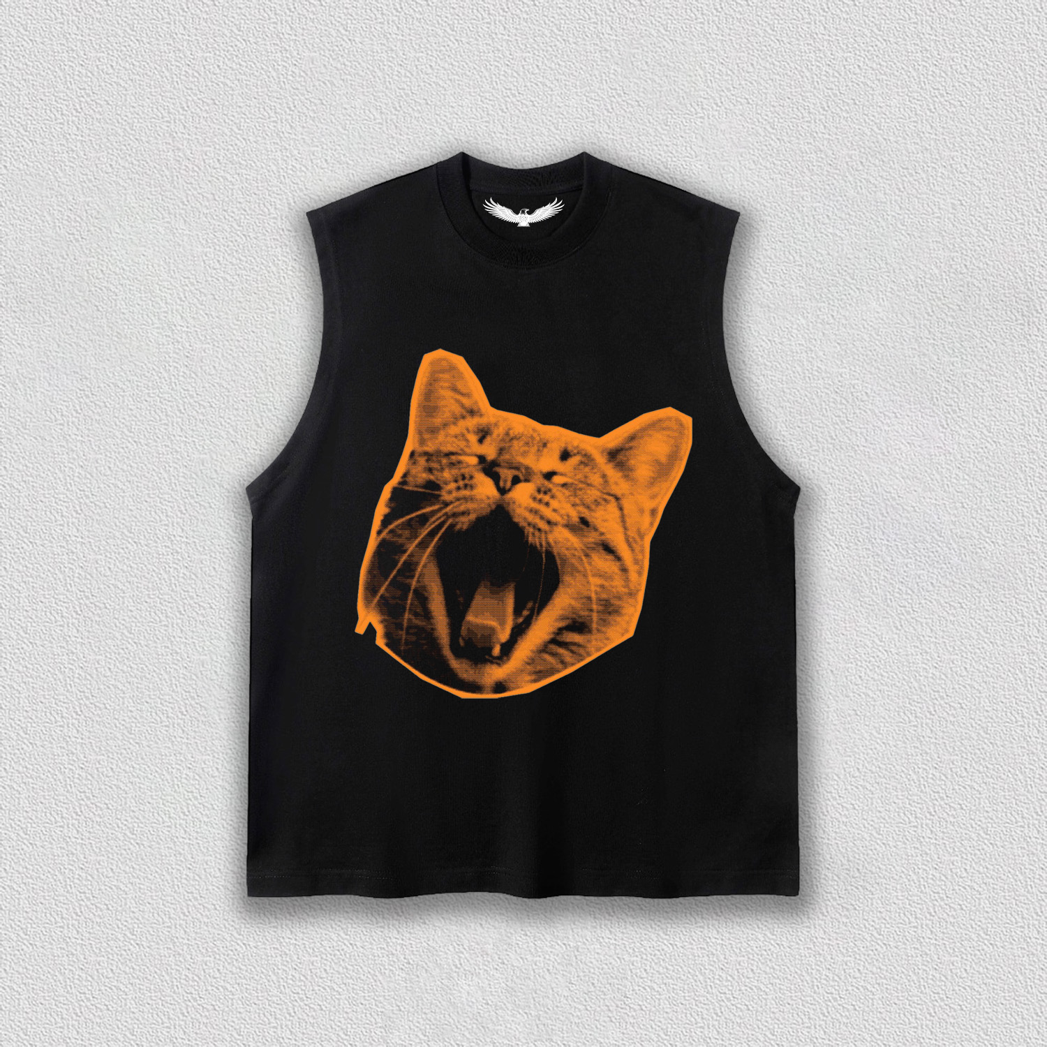 Yawning Orange Cat T-Shirt