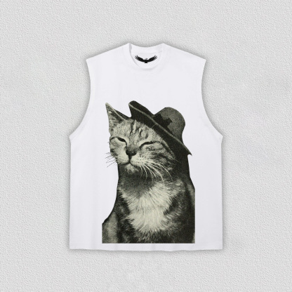 Lazy Moment of Cat with Hat T-Shirt