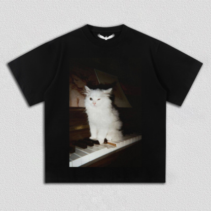 Cat's Piano Time T-Shirt