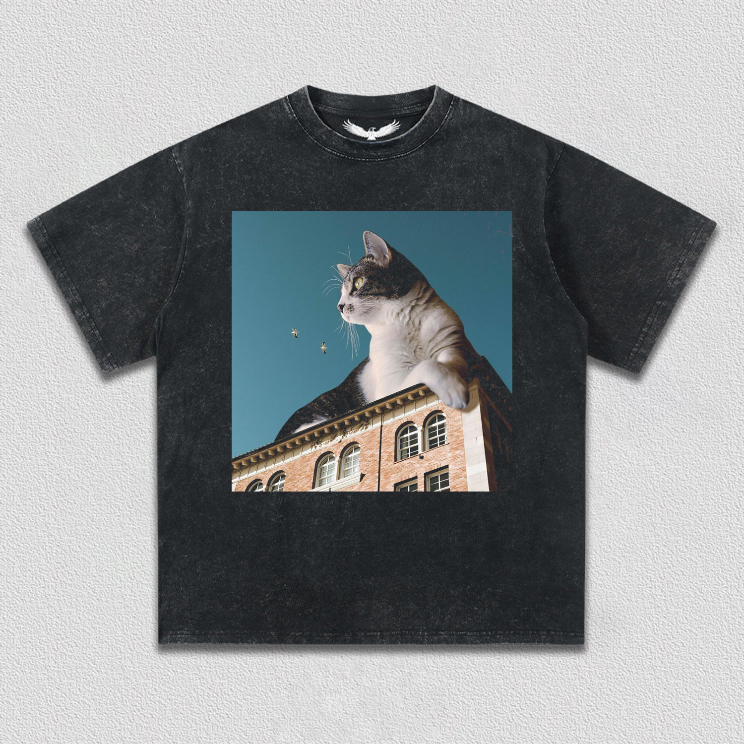 Cat on the City Roof T-Shirt