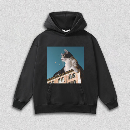 Cat on the City Roof T-Shirt