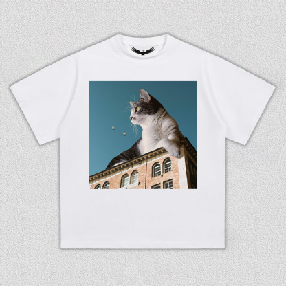 Cat on the City Roof T-Shirt