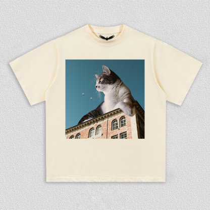 Cat on the City Roof T-Shirt