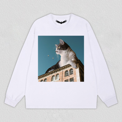 Cat on the City Roof T-Shirt