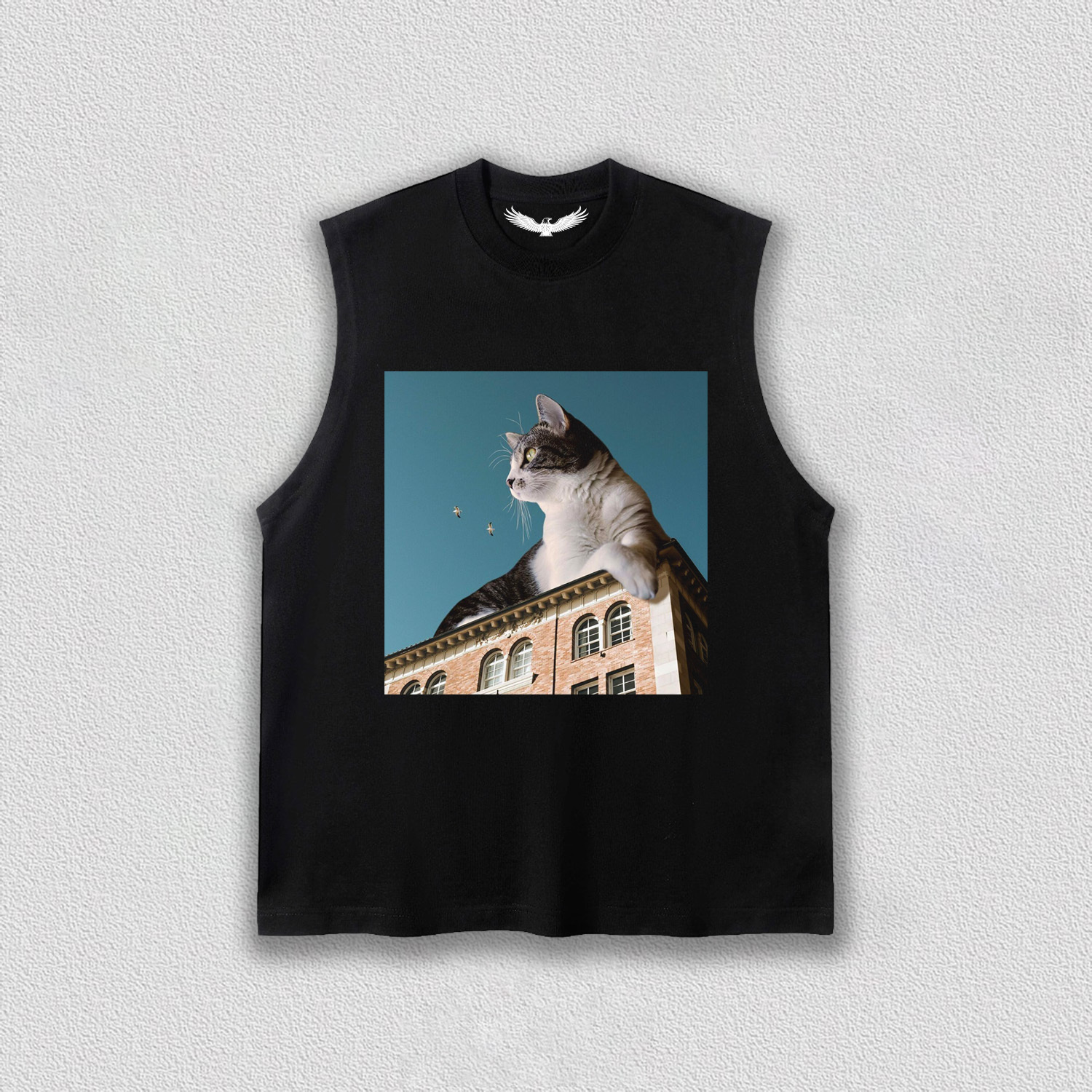 Cat on the City Roof T-Shirt