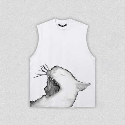 Lazy Yawning Cat T-Shirt