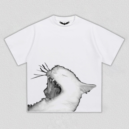 Lazy Yawning Cat T-Shirt