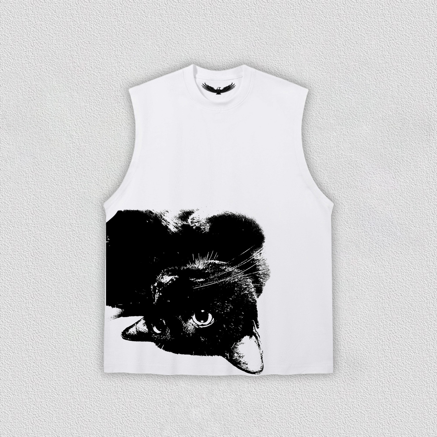 Creative Black Cat Image T-Shirt