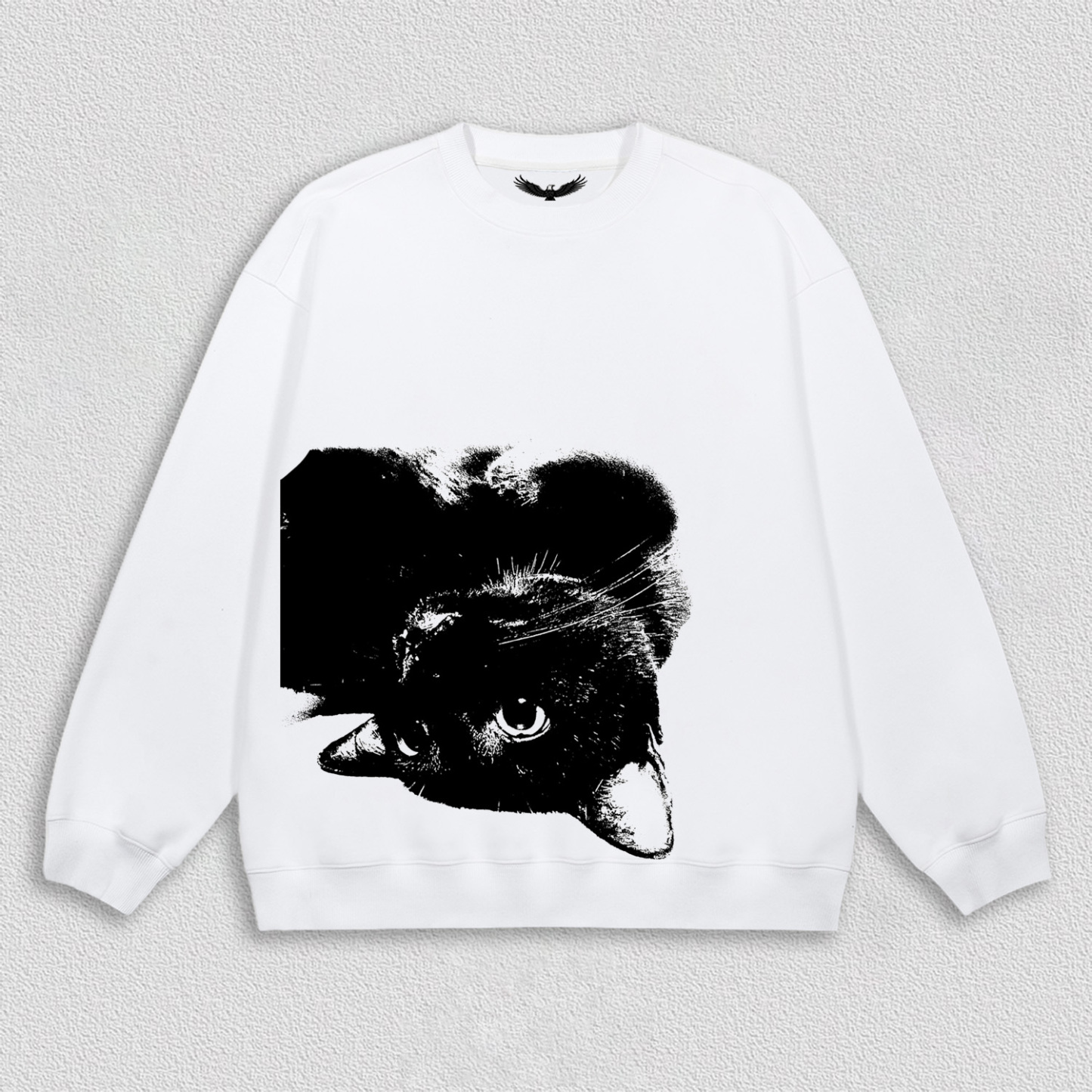 Creative Black Cat Image T-Shirt