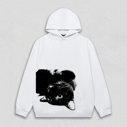 Creative Black Cat Image T-Shirt