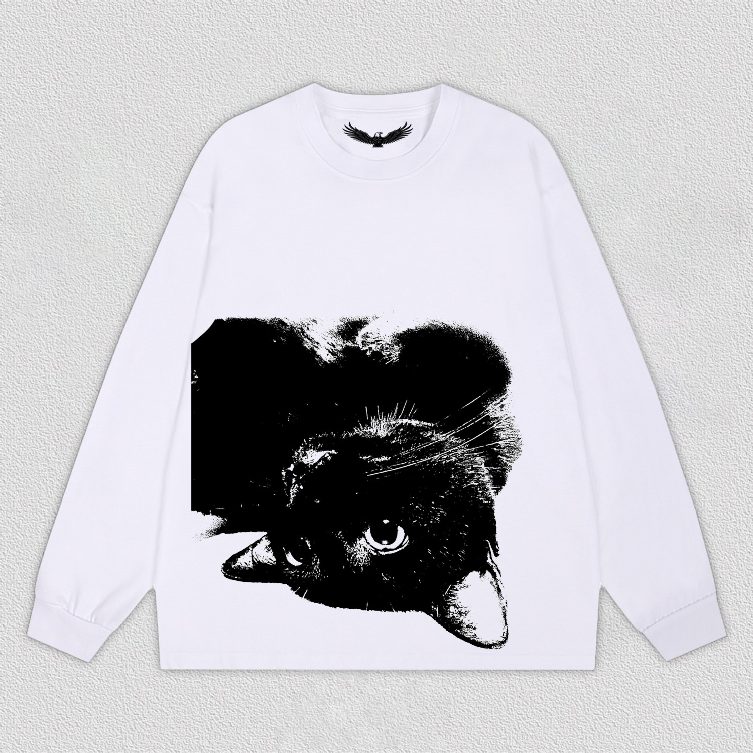 Creative Black Cat Image T-Shirt