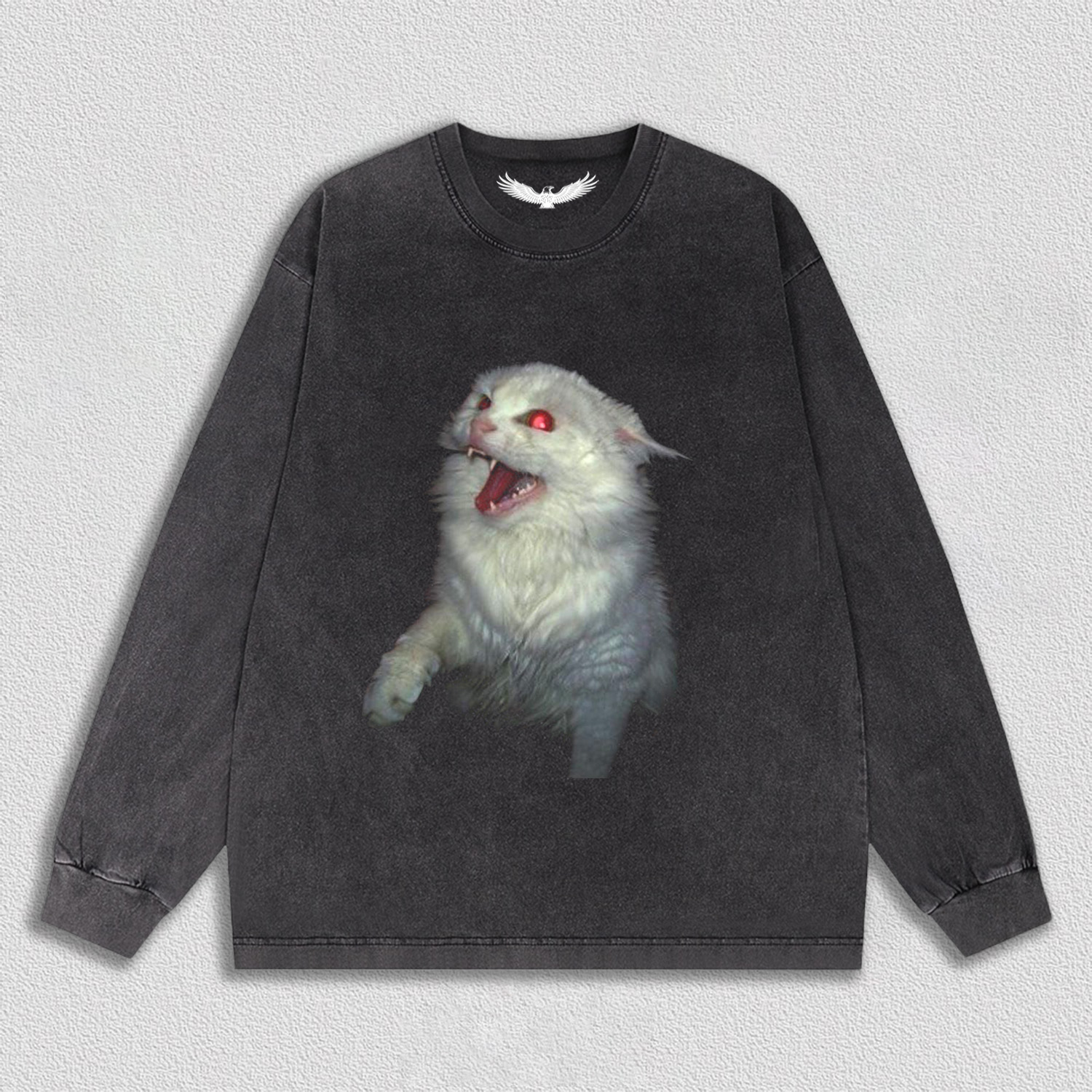 Roaring White Cat T-Shirt