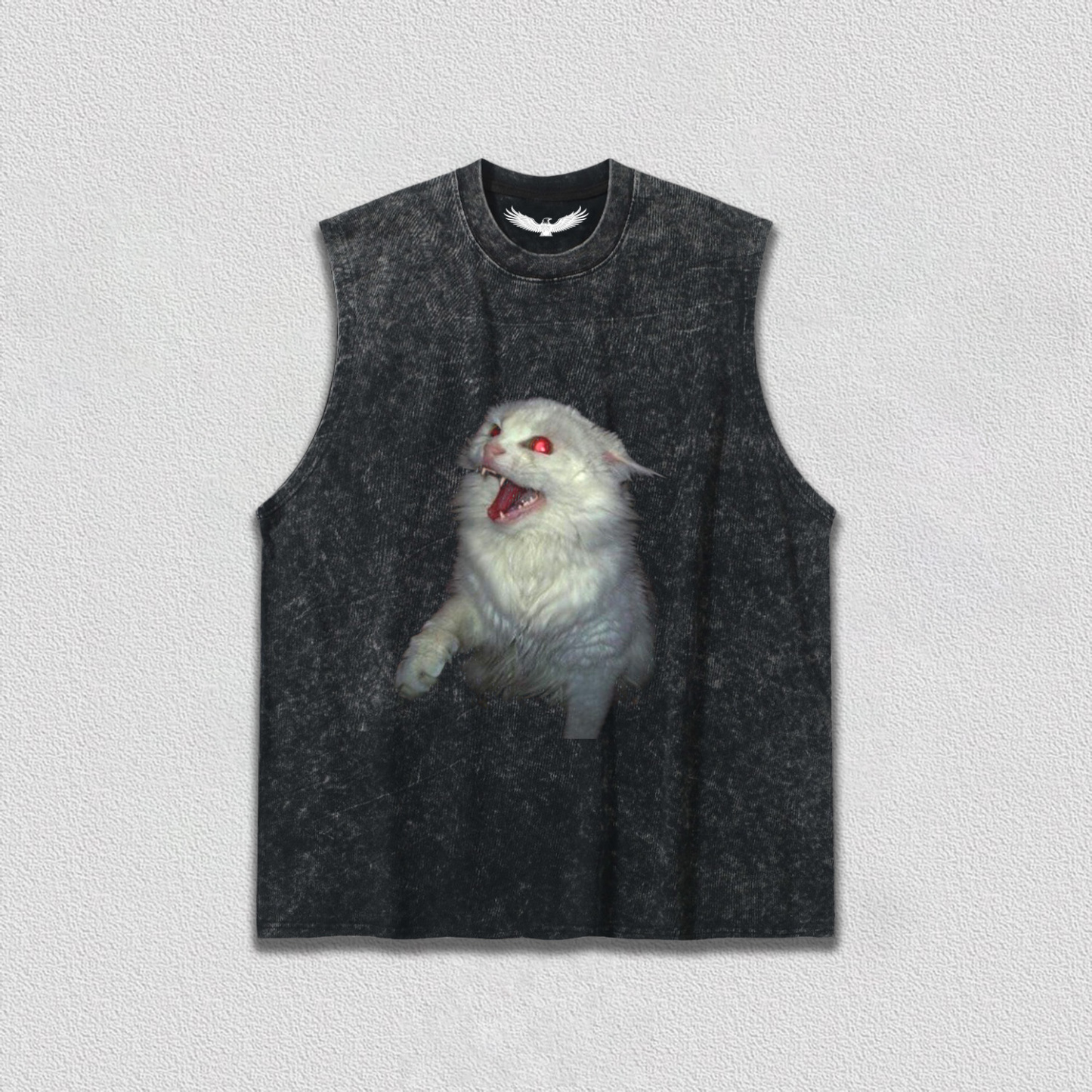 Roaring White Cat T-Shirt