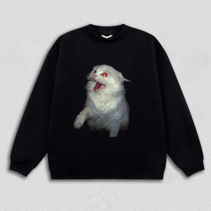 Roaring White Cat T-Shirt