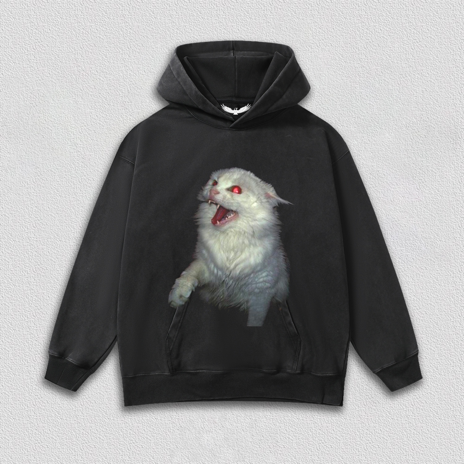 Roaring White Cat T-Shirt