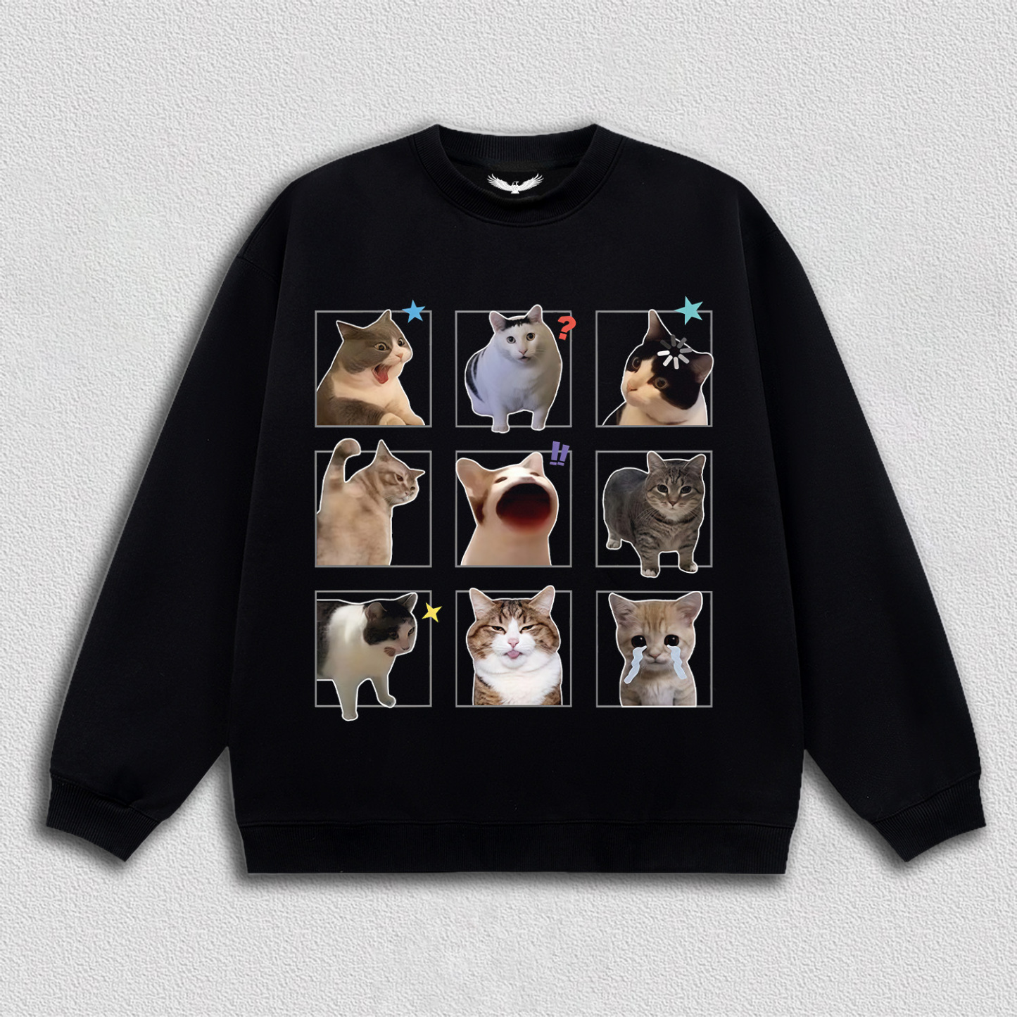 Fun Cat Expression T-Shirt