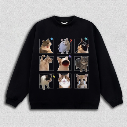 Fun Cat Expression T-Shirt