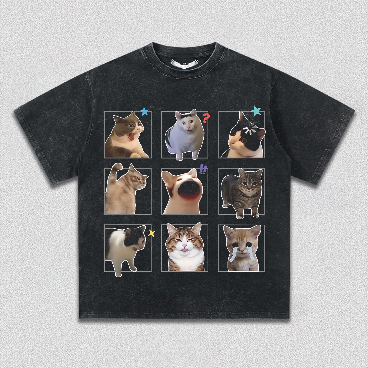 Fun Cat Expression T-Shirt