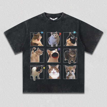 Fun Cat Expression T-Shirt