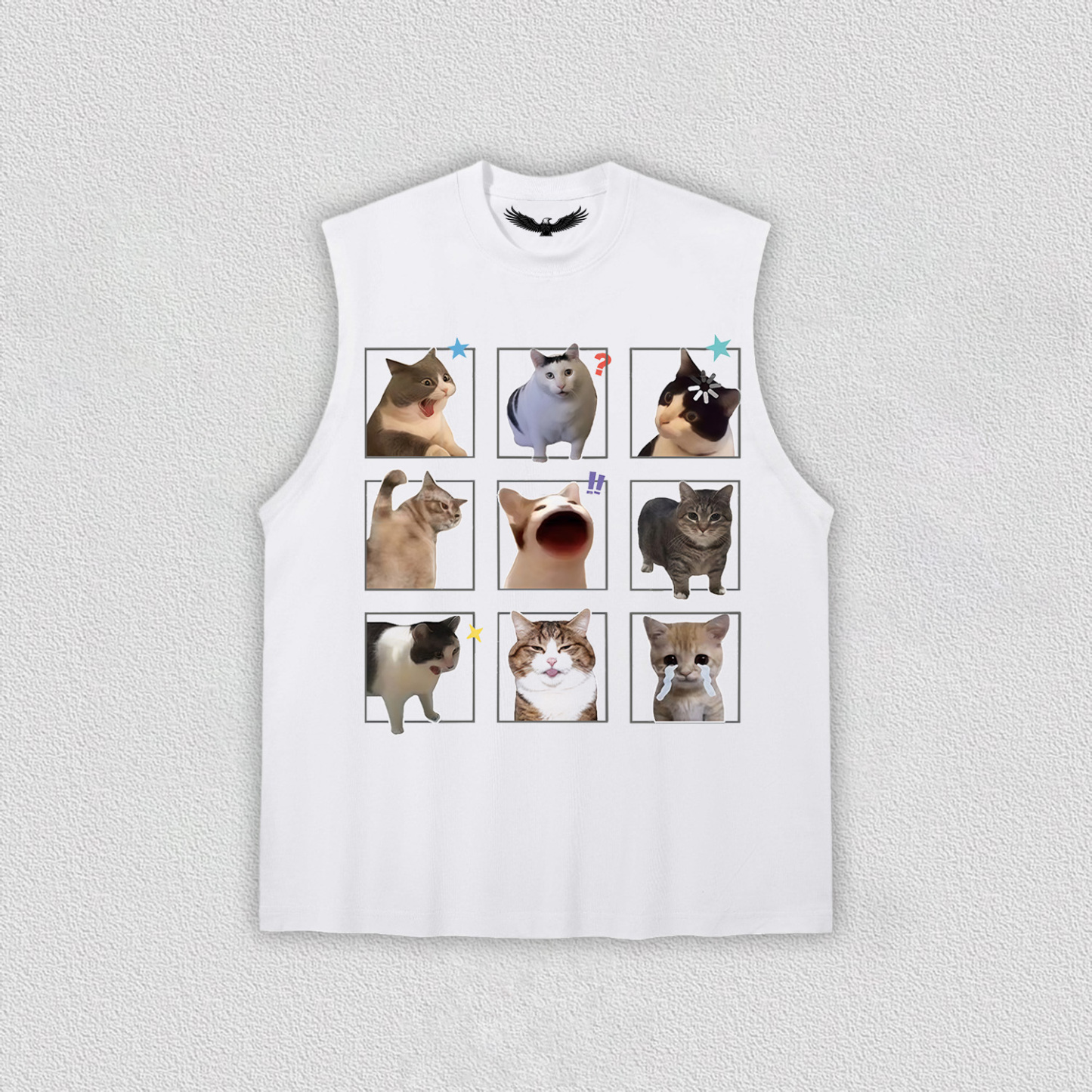 Fun Cat Expression T-Shirt