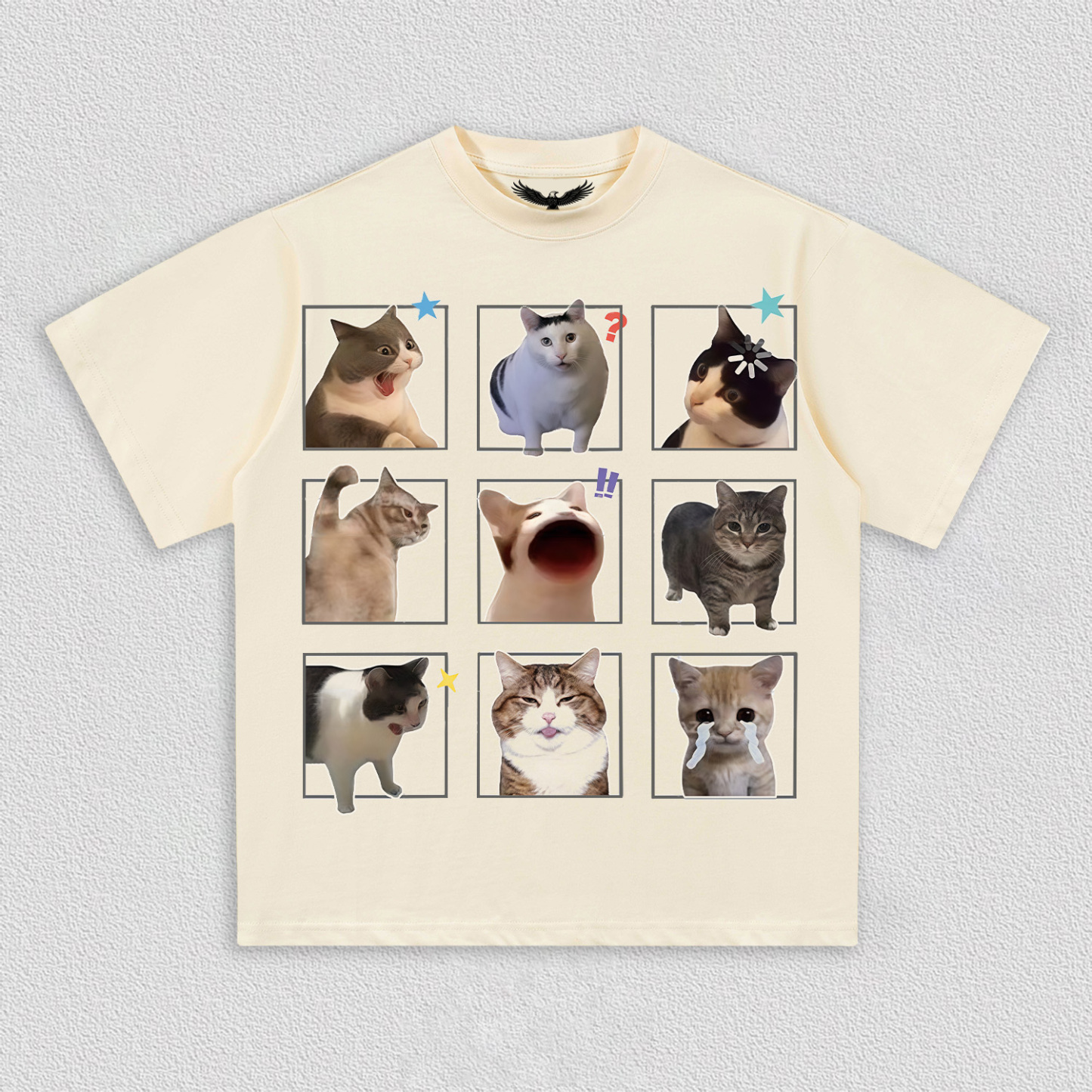 Fun Cat Expression T-Shirt