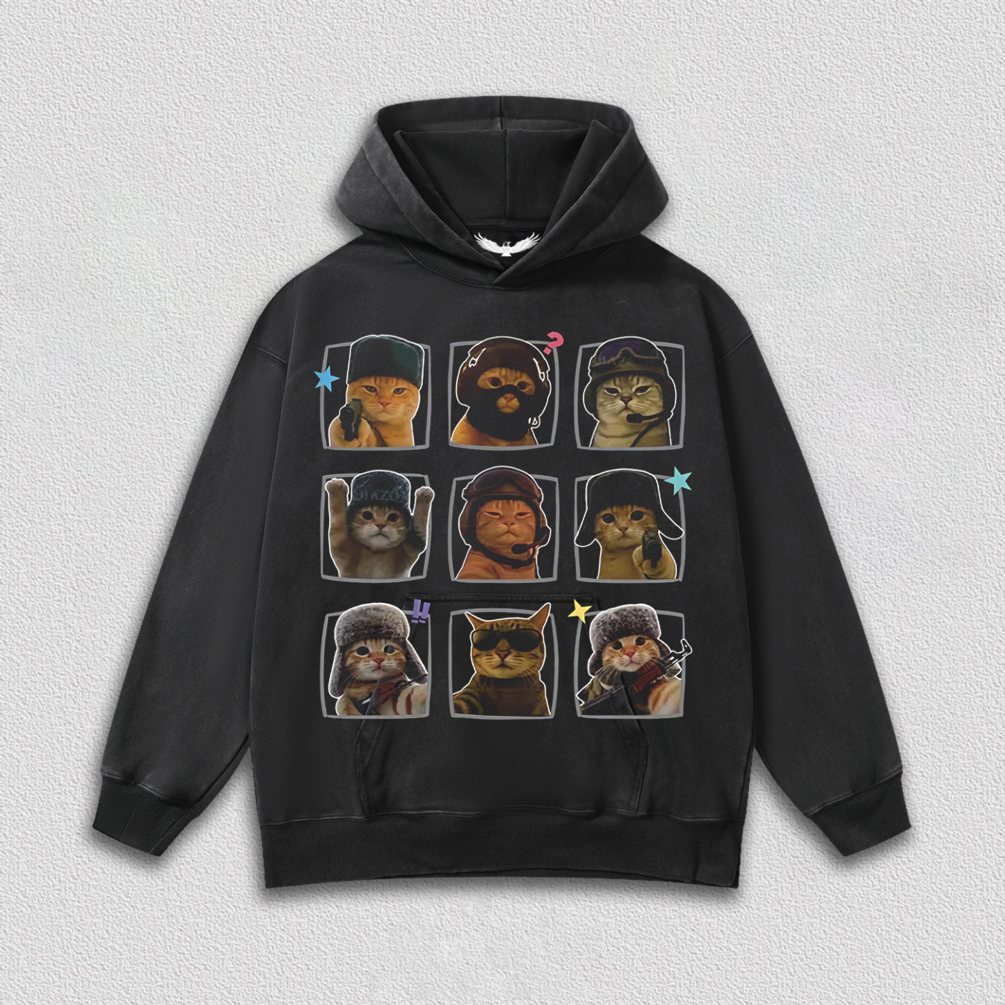 "Tactical Cat" Nine - Grid T-Shirt